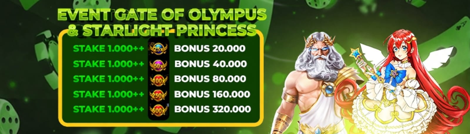 EVENT GATES OF OLYMPUS &amp; STARLIGHT PRINCES